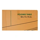 Thumbnail 3 of โต๊ะพับหน้าโฟเมก้า 75x180x75 ซม. ขาสีดำ