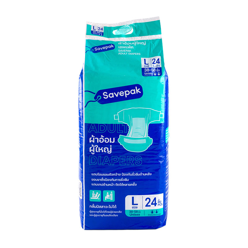 SAVEPAK Adult Diaper Size L 24 pcs