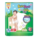 Thumbnail 1 of เบบี้เลิฟ เดย์ไนท์แพ้นท์ กางเกงผ้าอ้อมสำเร็จรูป ขนาดปกติ ไซส์ XL 13 ชิ้น