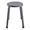 Thumbnail 2 of เก้าอี้เหล็กกลม สีเกร็ดเงิน