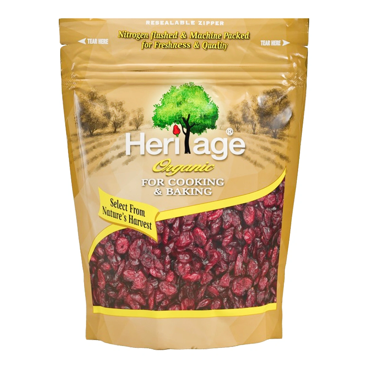 เฮอริเทจ แครนเบอร์รีแห้ง ออร์แกนิค 250 กรัม