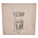 Thumbnail 2 of เอพีไอ ตะกร้าผ้า 2 ชั้น มีล้อ รุ่น 1020 สีขาว