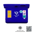 Thumbnail 4 of ตู้แช่บานพับหูจับ สีนํ้าเงิน 40 ล.