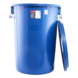 Thumbnail 4 of บิ๊กวัน ถังน้ำทรงอ้วน พร้อมฝา ขนาด 80 ลิตร สีน้ำเงิน