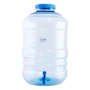 Thumbnail 1 of คิวไลน์ ถังน้ำ PET พร้อมก๊อก ขนาด 20 ลิตร สีฟ้าใส