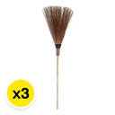 Thumbnail 2 of เอโร่ ไม้กวาดทางมะพร้าวด้ามสูง 65 นิ้ว x 3