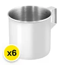 Thumbnail 2 of ตราจรวด กระป๋องน้ำสแตนเลส 7 ซม. x 6 ใบ