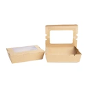 Thumbnail 4 of เอโร่ กล่องอาหารกระดาษ หน้าต่างใส 600 มล. x 25