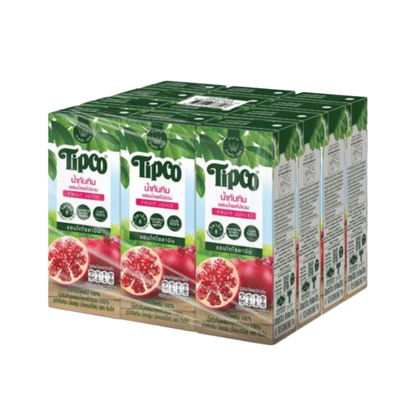 TIPCO 100% Pomegranate 200 ml x12