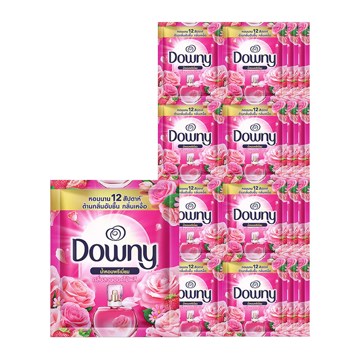 ดาวน์นี่ น้ํายาปรับผ้านุ่ม กลิ่นสวนดอกไม้ผลิการ์เด้นบลูม 20 มล. x 24