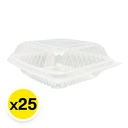 Thumbnail 2 of เอโร่ กล่องอาหารฝาพับ พีพี 670 มล. x 25