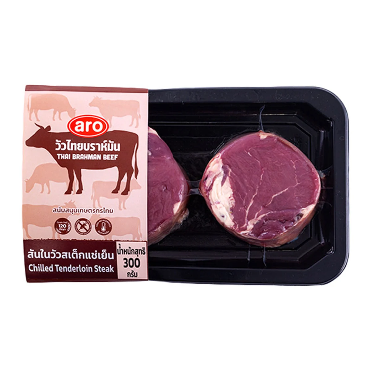 ARO RED Brahman Beef Tenderloin Steak 300 g