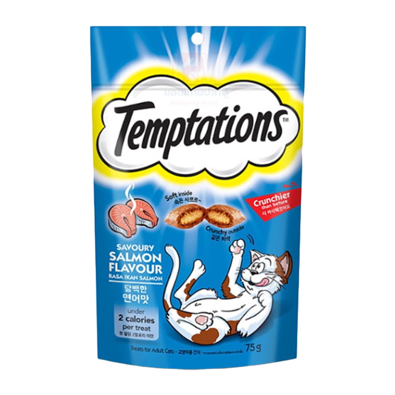 TEMPTATIONS Cat Treats Savoury Salmon 75 g
