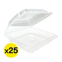 Thumbnail 2 of เอโร่ กล่องอาหารฝาพับPP 1 ช่อง 1100 มล. x 25 กล่อง