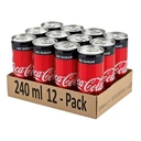 Thumbnail 3 of โค้ก เครื่องดื่มน้ำอัดลม แบบกระป๋อง ไม่มีน้ำตาล 240 มล. x 12
