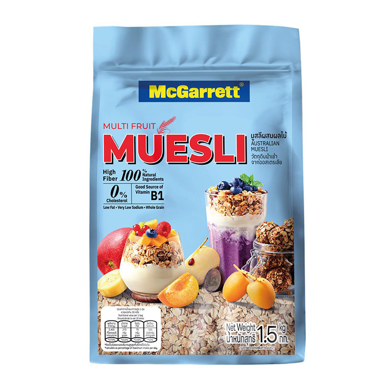 MCGARRETT Cereal Muesli Multi Fruits 1.5 kg