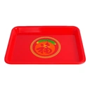 Thumbnail 1 of ถาดเหลี่ยม ลายส้มทอง 26 x 34.8 x 3.5 ซม.