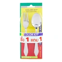 Thumbnail 1 of คัลเลอร์ คิท ชุดช้อนส้อมสแตนเลส 1.5 มม. 6 คู่ x 1+1