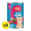 Thumbnail 2 of เพ็ทส์เฟรนด์ อาหารแมว รสทูน่า 400 กรัม X 3 ซอง