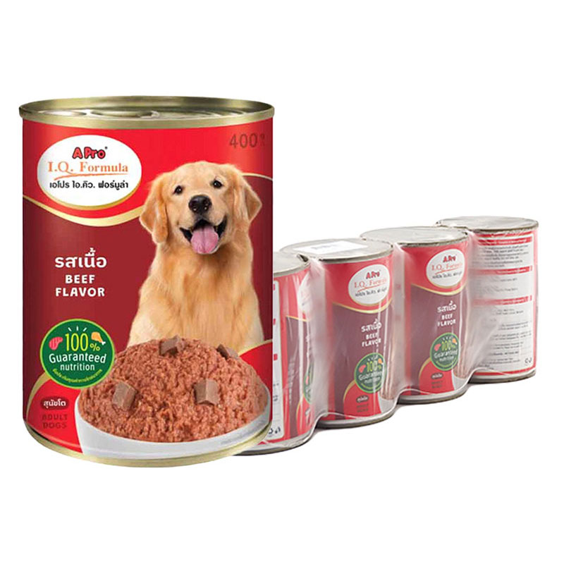A PRO I.Q. Formula Canned Dog Food Beef 400 g x 4