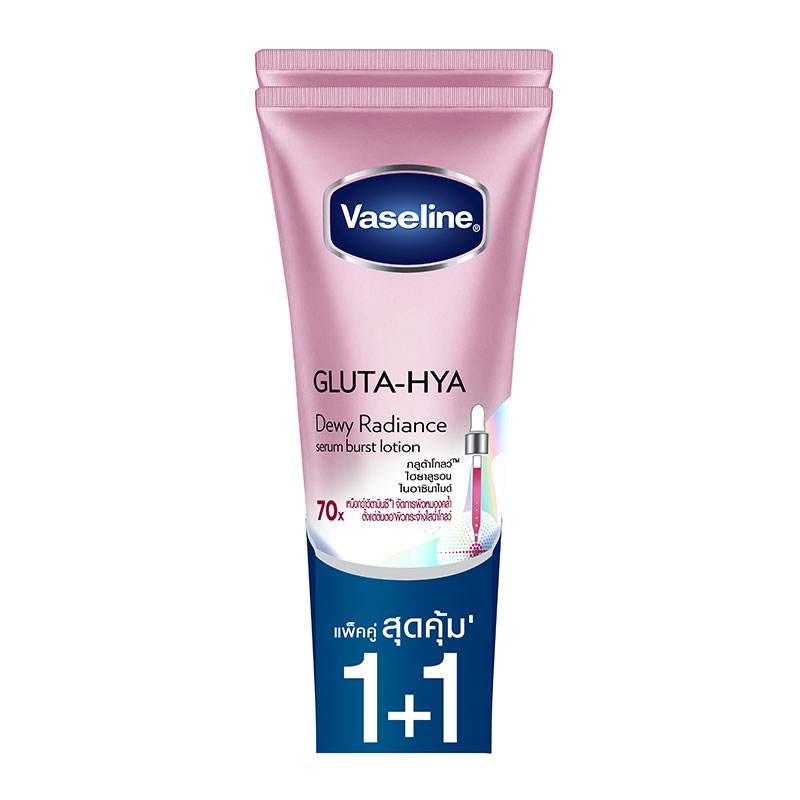 VASELINE Gluta-Hya Serum Burst Lotion Dewy Radiance 290 ml x 1+1