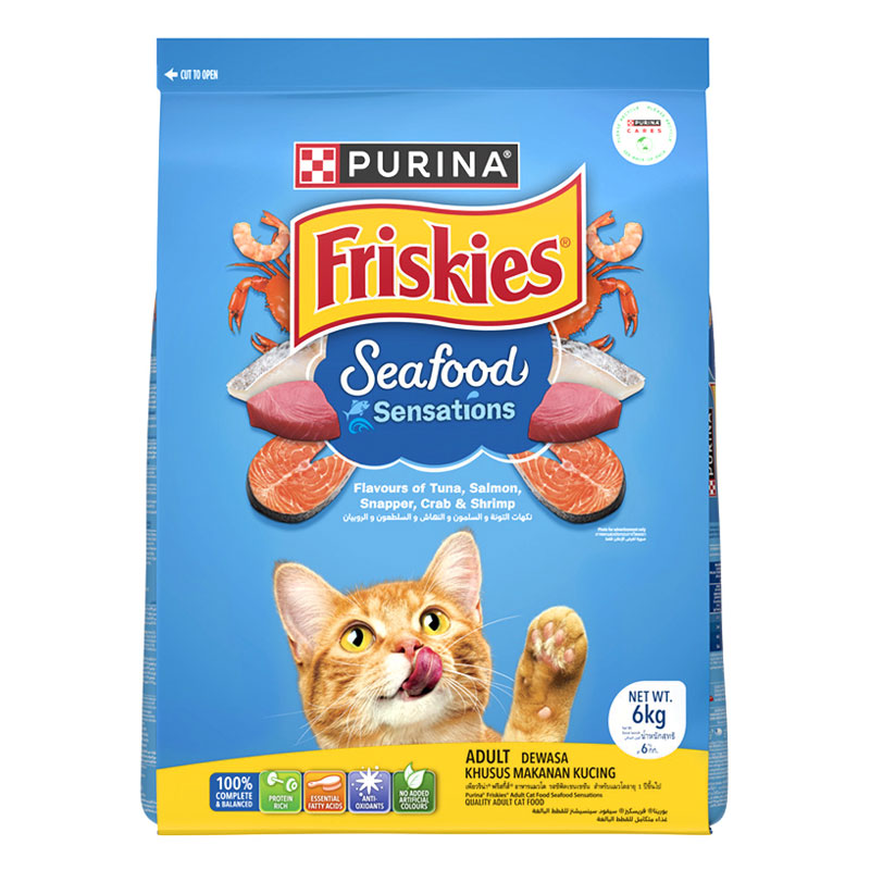 FRISKIES Cat Food Seafood Sensations 6 kg