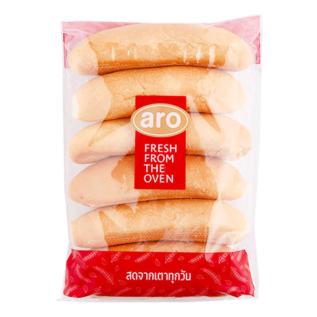 ขนมปังฮอทดอก 60 ก. X 6