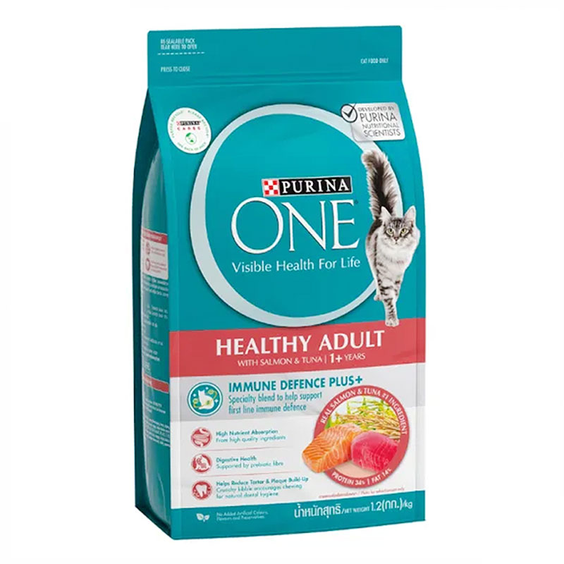 PURINA ONE Cat Food Tender Selects Blend with Real Salmon 1.2 kg