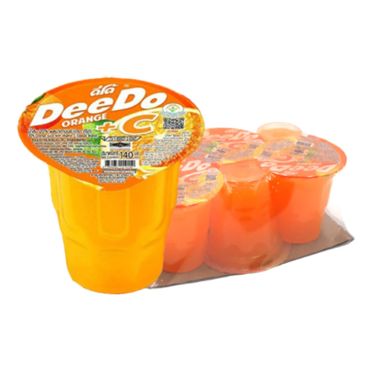 ดีโด้ น้ําส้ม10% แบบถ้วย 140 มล. แพ็ค 6 ถ้วย