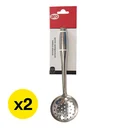 Thumbnail 2 of เอโร่ กระบวยสเตนเลสมีรู 3 นิ้ว 2 ชิ้น