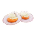 Thumbnail 3 of เอโร่ หอยเชลล์ติดไข่ครึ่งฝาแช่แข็ง (8-9 ซม./ตัว) ยกลัง 1 กก.X 10