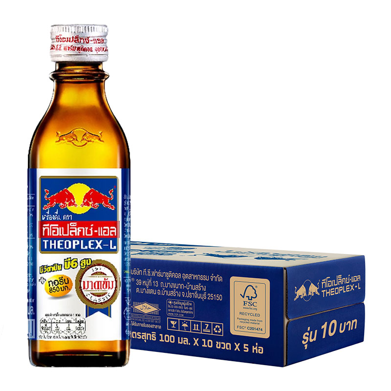 KRATINGDAENG Theoplex-L Energy Drink 100 ml x 50