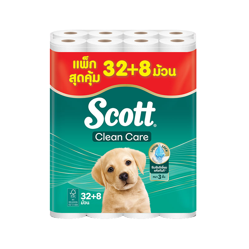สก๊อตต์ คลีนแคร์ กระดาษทิชชู่ 3 ชั้น 32+8 ม้วน