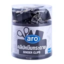 Thumbnail 1 of ARO Binder Clip Model 109 Black 24 pcs