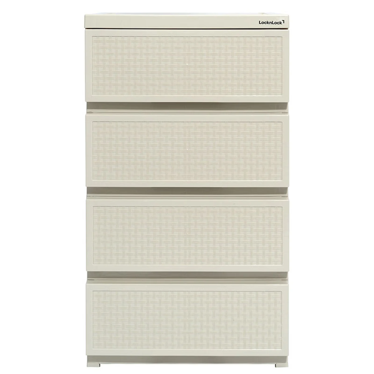 LOCKNLOCK Plastic Drawer 4 Tier Grey