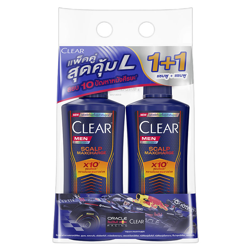 CLEAR Men Shampoo Scalp Maxcharge 350 ml x 1+1