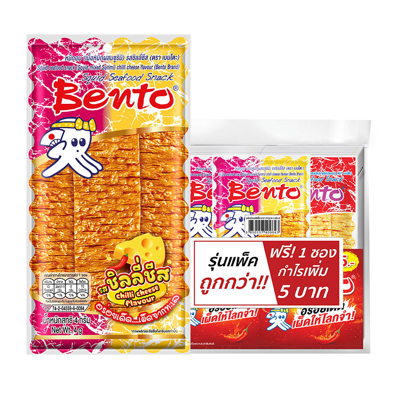 BENTO Cuttlefish Snack Chilli cheese 4 g x 24