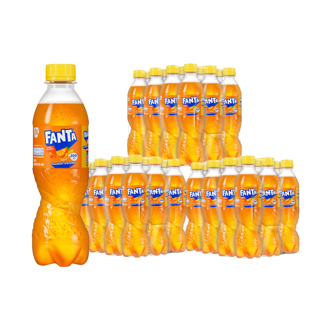 FANTA Soft Drink Orange Flavored 455 ml 12 bottles x 3
