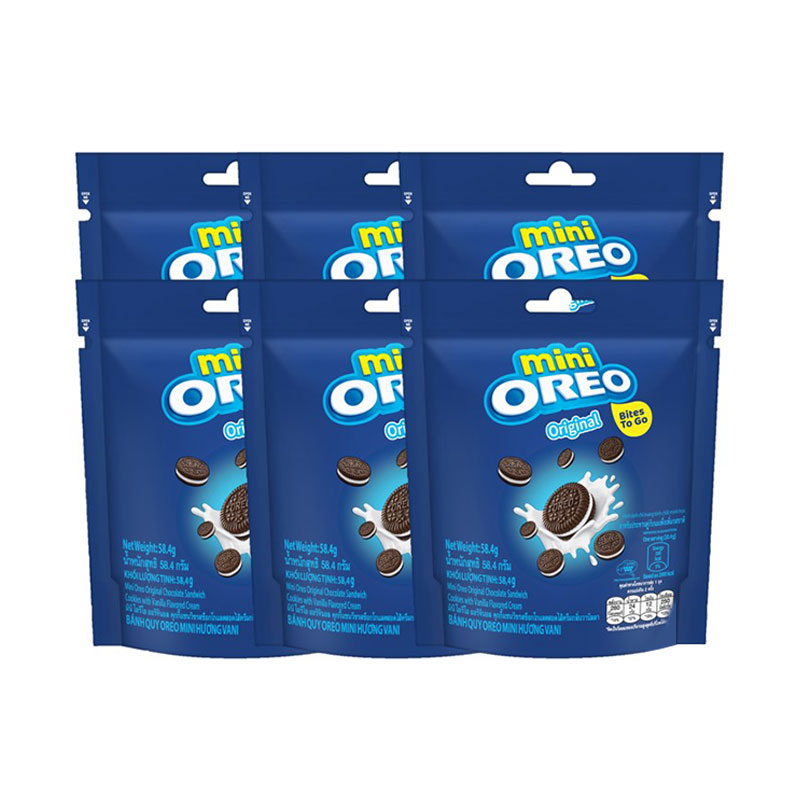 OREO Mini Cookies Vanilla Cream 61.3 g x 6