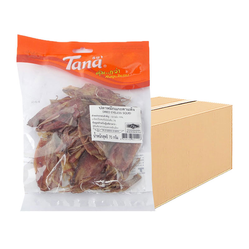 TANA Dried Eyeless Squid 1 Carton (70 g x 24)