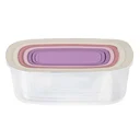 Thumbnail 3 of CTP กล่องอาหารทรงสี่เหลี่ยมผืนผ้าพร้อมฝา 7 ชิ้น คละสี 7 ชิ้น X 1