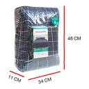 Thumbnail 5 of โมเมนโต ผ้าปูที่นอนเสมือนคอตตอนลายตาราง สีน้ำเงิน 6 ฟุต+ผ้านวม