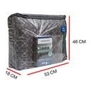 Thumbnail 5 of MOMENTO Micro Bed Sheet Geo Brown 6 ft+Blanket