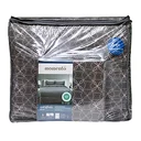 Thumbnail 1 of MOMENTO Micro Bed Sheet Geo Brown 6 ft+Blanket