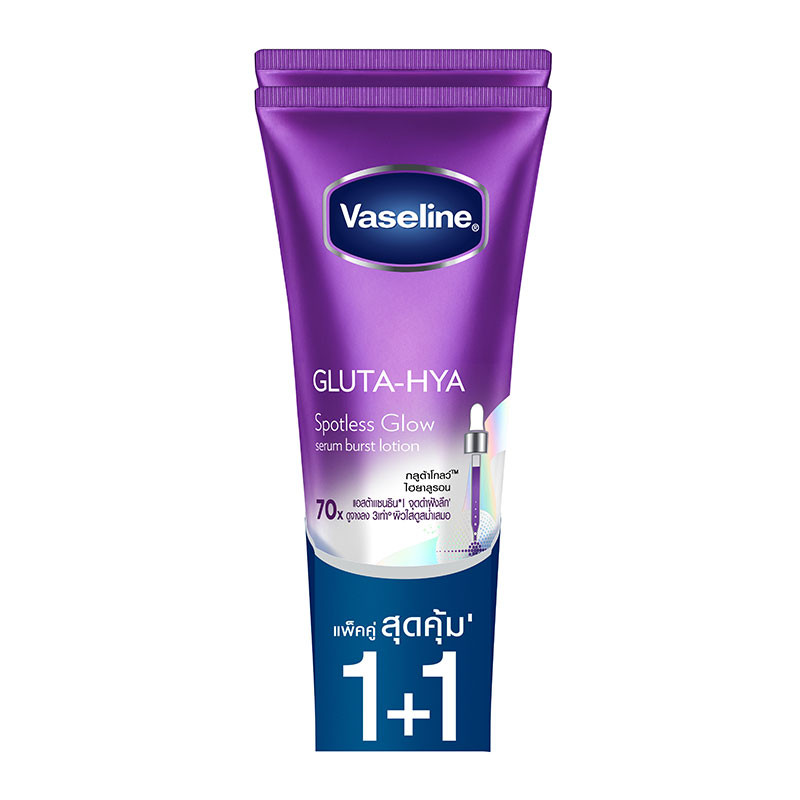 VASELINE Gluta-Hya Serum Burst Lotion Spotless Glow 290 ml x 2