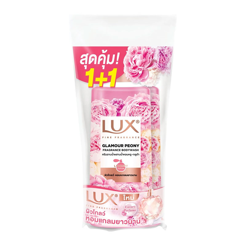 LUX Glamour Peony Fragrance Body Wash 450 ml x 1+1
