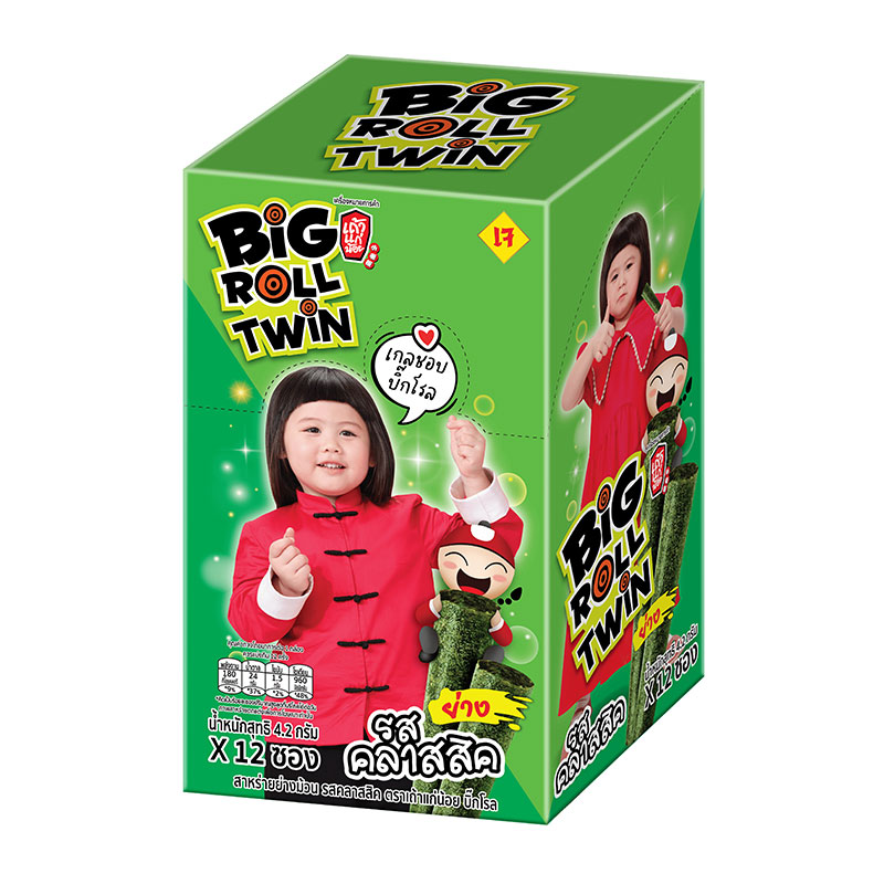 TAOKAENOI Big Roll Grilled Seaweed Classic 4.2 g x 12