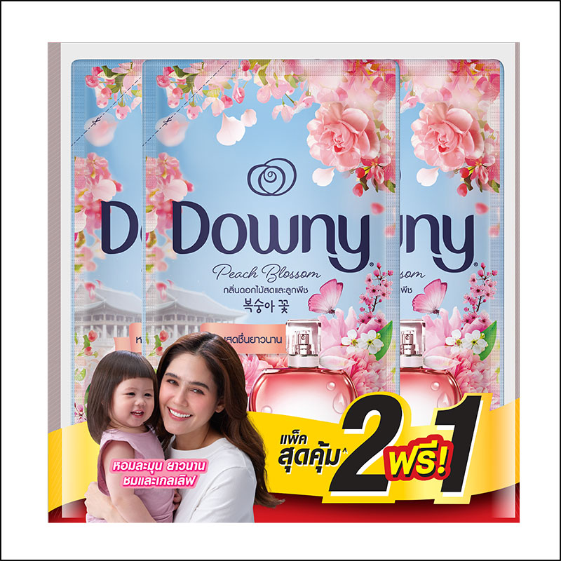 DOWNY Fabric Softener Peach Blossom 450 ml x 2+1
