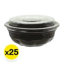 Thumbnail 2 of อีพีพี ชามกลมซากุระสีดำ พร้อมฝา PP 25 ชุด