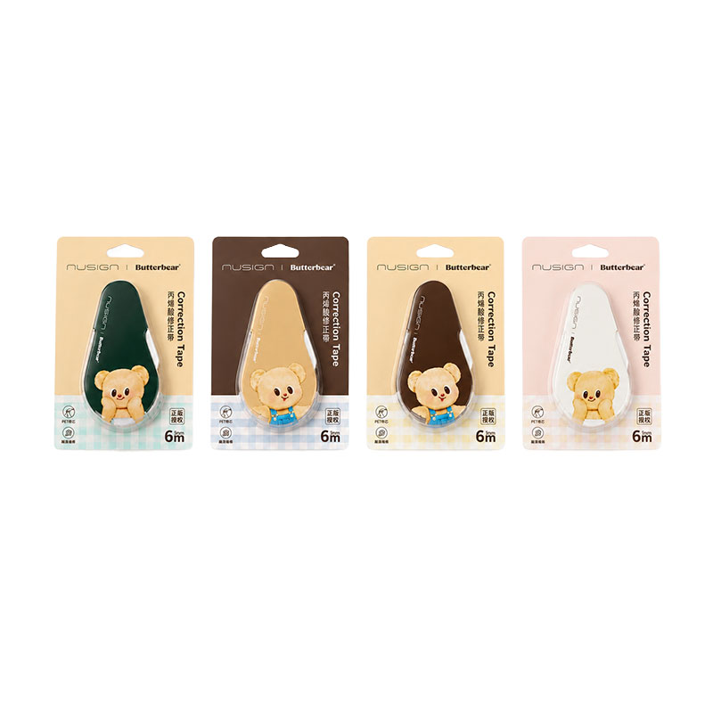 #BUTTER BEAR CORR TAPE 5MM 6M ASSRTED1X1